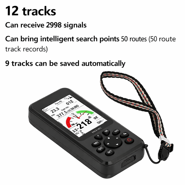 Handheld GPS Navigator With Different Navigation Screens, Waterproof Performance, 12 Tracks, 2998 Signals, Portable Navigation For Outdoor Activities, Perfect For Ships,