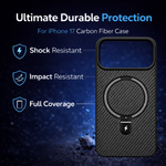Carbon Fiber Kickstand Mobile Case For Iphone 17 - View 3