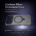 Carbon Fiber Kickstand Mobile Case For Iphone 17 Pro - View 7