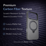 Carbon Fiber Kickstand Mobile Case For Iphone 17 Pro - View 8