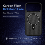 Carbon Fiber Kickstand Mobile Case For Iphone 17 Pro - View 3