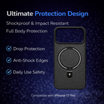 Carbon Fiber Kickstand Mobile Case For Iphone 17 Pro - View 12