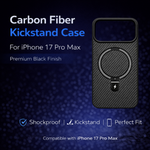 Carbon Fiber Kickstand Mobile Case For Iphone 17 Pro Max - View 4