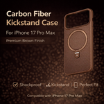 Carbon Fiber Kickstand Mobile Case For Iphone 17 Pro Max - View 7
