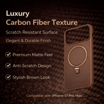 Carbon Fiber Kickstand Mobile Case For Iphone 17 Pro Max - View 8