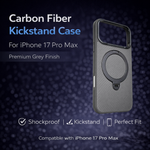Carbon Fiber Kickstand Mobile Case For Iphone 17 Pro Max - View 10