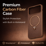 Carbon Fiber Kickstand Mobile Case For Iphone 17 - View 4