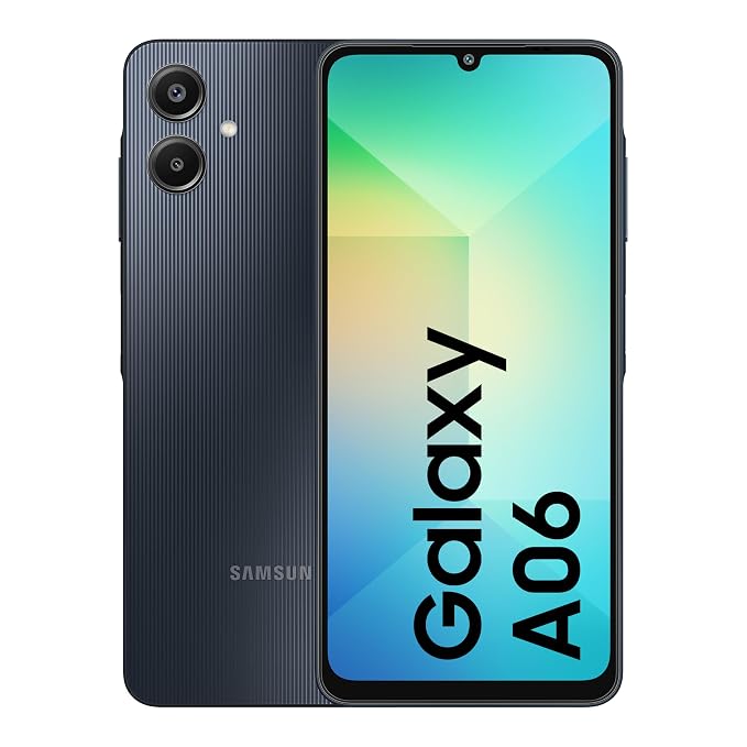 Samsung Galaxy A06  (4GB RAM, 64GB Storage) | 50MP Dual Camera | 4 Gen OS Upgrades | IP54 Rating | Voice Focus