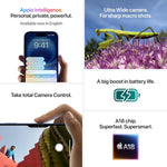 Apple iPhone 16 (128GB Storage, 6.1" Super Retina XDR OLED, A18 Chip, Camera Control) - ACTIVE - View 4