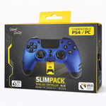 Steelplay SlimPack Wireless Controller Blue – Bluetooth Gamepad Compatible with PS4 & PC, Vibration Feedback - View 1