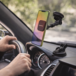BOROFONE BH21 Strong Magnetic Car Phone Holder – Windshield &amp; Dashboard Mount, Adjustable Viewing Angle - View 3
