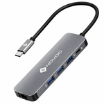 NOVOO 5-in-1 pro NVHUB122G5PDNS USB hub (Grey) - View 1