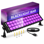 100W LED Black Lights Bar, 100 LEDs, Blacklight Flood Light for Black Light Party, for Glow Party, Bedroom, Halloween, Fluorescent Poster, Body Paint, Tapestry - View 5