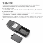 Smart Sensor AS1392 EMF Mini LCD Display Digital Electromagnetic Radiometer Tester With Battery - View 2