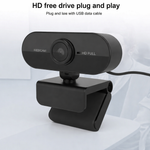 Fonehting Webcam for PC | USB Full HD 1080P Webcam with Noise Canceling Microphone | For PC Laptop Desktop Webcam with 360° Rotating Base Plug & Play for Video Calls, Live Streaming, Games and Conferences | Streaming camera - View 5
