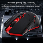 X08 Black/Red 1.5V 6.8mA 2.4Ghz Wireless Optical Gaming Mouse - View 3