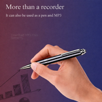 Pen Digital Voice Recorder with Playback Voice Activated Recorder for Lectures with Long Battery Life Metal Recording Device Easy to Use USB Rechargeable - View 5