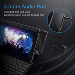 For Surface Go Hub Docking Station for Surface Go/Go2/Go3//Go4, 7-in-2 Surface Go Hub Adapter with 4K USB C to HDMI, 2 USB 3.0 Ports, Earphones Jack,SD/TF Card Slot - View 3