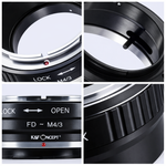 For Canon FD Lens to Micro Four Thirds M4/3 Olympus Pen and Panasonic Lumix Cameras Lens Mount Adapter Ring - View 7
