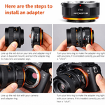 Manual lens adapter ring III generation C/YE - View 2