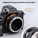 K&F CONCEPT FD to E Mount Lens Mount Adapter Plus, Manual FD FL Lens Adapter with Matting Varnish Design Compatible with Sony E Mount Cameras - View 3