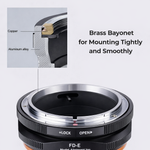 K&F CONCEPT FD to E Mount Lens Mount Adapter Plus, Manual FD FL Lens Adapter with Matting Varnish Design Compatible with Sony E Mount Cameras - View 4