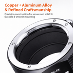 K&F Concept Lens Mount Adapter with Aperture Control Ring for Pentax PK Mount Lens to Fujifilm Fuji - View 1