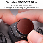 K&F Concept Drone Filter for DJI Mini 3 Pro Variable ND2-ND32/ND32-ND512 Camera Coating Optical Glass Lens DJI Drone Accessories - View 3