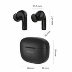 Nokia Go Earbuds+ True Wireless Earbuds TWS-201 (Black) - Portable Bluetooth 5.0 in-Ear Headphones with Touch Control - Comfortable Fit, Voice Assistant-Enabled, 26 Hours Use with Charging Case - View 3