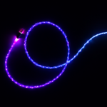 Glowing USB to C type Cable | 1m | Charging Data Cable| Fast Charging Cable | Pink Cable | Multicolor Lights - View 4