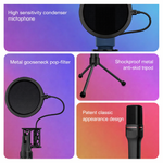 YANMAI Mic with USB Connector, Light-Weight, Condenser Microphone, RGB Lighting, Noise Canceling, Foldable Tripod for Live Streaming, Podcasting (SF-666R) - View 7
