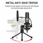 YANMAI Mic with USB Connector, Light-Weight, Condenser Microphone, RGB Lighting, Noise Canceling, Foldable Tripod for Live Streaming, Podcasting (SF-666R) - View 5