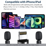 K9 Dual Wireless Lavalier Microphone for All Smartphones | Noise Cancellation Dual Mic Set with Receiver for Recording Interviews, Vlogs, YouTube, Reels - View 3