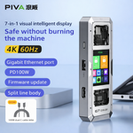 G71 7 in 1 Aluminum Alloy Office Docking Station Smart Screen Display Type-C to HDMI2.0 USB3.0 HUB PD100W Adapter - View 5