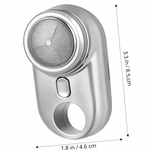 Electric Shaver Home Shaver Electric Small Shaver Portable Razor Shaver for Men Portable Shaver Mini Razor Portable Mini Shaver Electric Razor Men Shaver Travel Shaver Silver - View 7