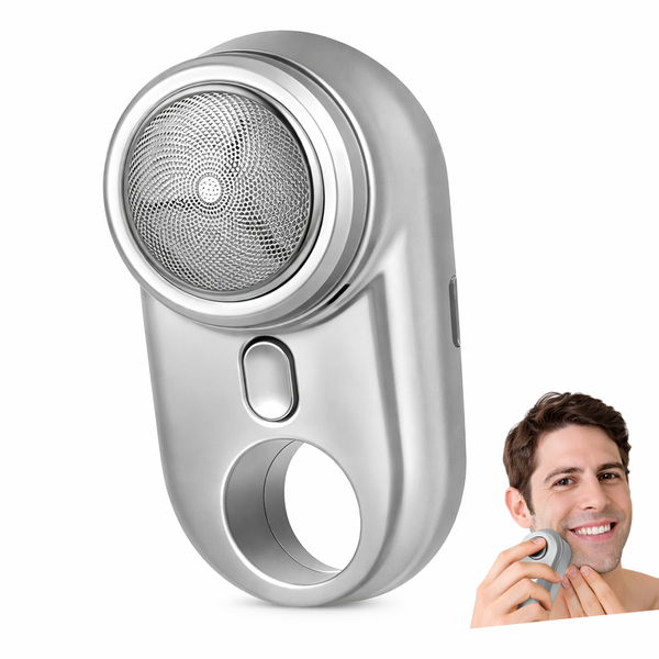 Electric Shaver Home Shaver Electric Small Shaver Portable Razor Shaver for Men Portable Shaver Mini Razor Portable Mini Shaver Electric Razor Men Shaver Travel Shaver Silver
