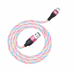 U85 Charming night USB to Type C charging data cable light streaming effect 1m current up to 2.4A. - View 1