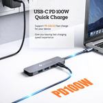 NOVOO 5-in-1 pro NVHUB122G5PDNS USB hub (Grey) - View 2
