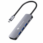 NOVOO 5-in-1 pro NVHUB122G5PDNS USB hub (Grey) - View 8