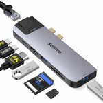 Fonething MacBook Air USB Splitter MacBook Pro Hub Mac USB Hub MacBook Pro/Air Exclusive 8in2 4K HDMI/100W PD Fast Charging/1000Mbps Ethernet/USB-C Data Transfer/USB 3.0/USB 2.0/TF/SD Slot/MacBook Pro 2020/2019/2018/2017/2016 MacBook Air 2020/2019/2018 - View 3