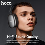 Hoco W55 Pleasing Wireless Bluetooth 5.4 Over-Ear Headphones (90-Hour Battery, Hi-Fi Sound, AUX / TF Card Support) - View 3