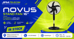 Novus 16" Adjustable Pedestal Stand Fan (3-Speed Settings, Sturdy Base) - View 2