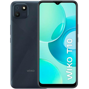 Wiko T10 , 4+128GB, Midnight Black, Sim Free Unlocked Smartphone, 6.5” Dewdrop Display, 5000mAh Large Battery