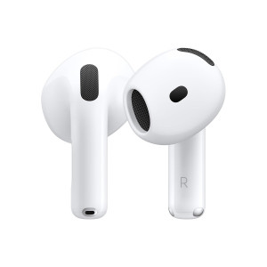 Apple AirPods 4 Wireless Earbuds, Bluetooth Headphones, with Active Noise Cancellation, Adaptive Audio, Transparency Mode, Personalised Spatial Audio, USB-C Charging Case, Wireless Charging