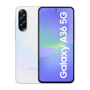 Samsung Galaxy A36 5G (Awesome White, 8GB, 128GB) | Gemini Live | Awesome Intelligence (AI): Circle to Search, My Filter, Object Eraser | 4nm Snapdragon Processor | Flagship Grade Camera
