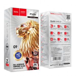 Hoco Top Glass Full Screen HD Tempered Glass for iPhone 14 Pro set 25pcs (G9)