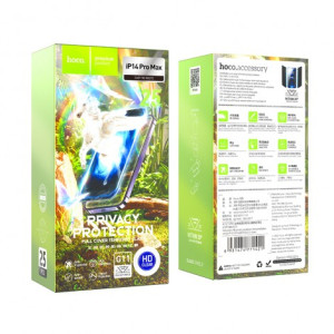 Hoco Top Glass Full Screen HD Tempered Glass Privacy for iPhone 14 Pro Max set 25pcs (G11)