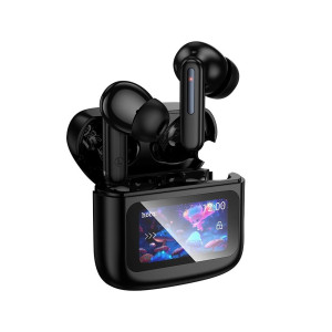 Hoco. EQ14 Cool Color Touch Screen TWS Bluetooth Wireless Headphones (Black)