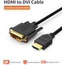 CableCreation HDMI to DVI Cable Bi-Directional, HDMI Male to DVI(24+1) Male Braid Cable, Support 1080P FHD Compatible with Steam Deck,Xbox, PS4/PS5, Laptop, NS, Gaming Monitor Black 6.6FT