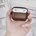 V-Moro Case Compatible with Airpods Pro Genuine Leather Airpod Pro Case for Airpods Pro [Front LED Visible] Protective Skin Dark Brown Men